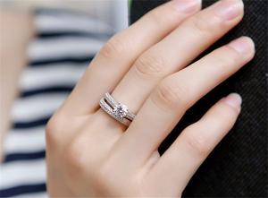 Plating point diamond ring
