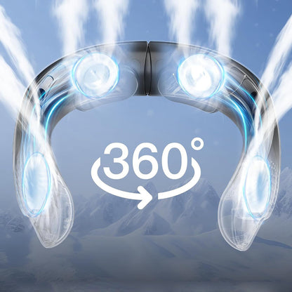 Quad-core USB Halter Fan With Strong Wind