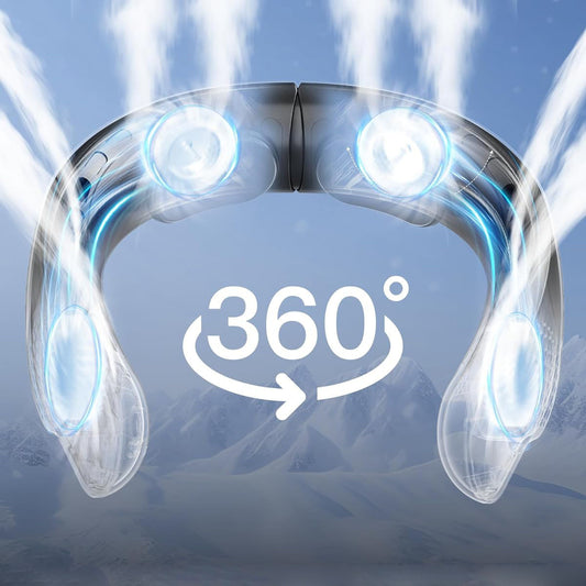 Quad-core USB Halter Fan With Strong Wind