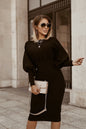 Solid Color Lantern Sleeve Waist One-step Skirt