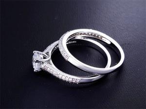 Plating point diamond ring