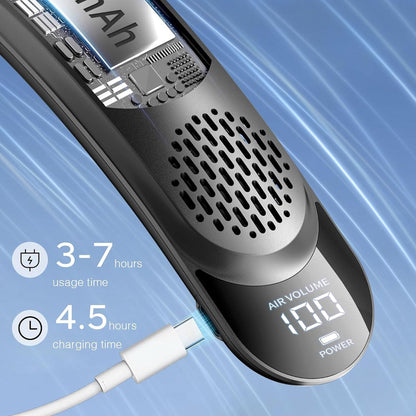 Quad-core USB Halter Fan With Strong Wind