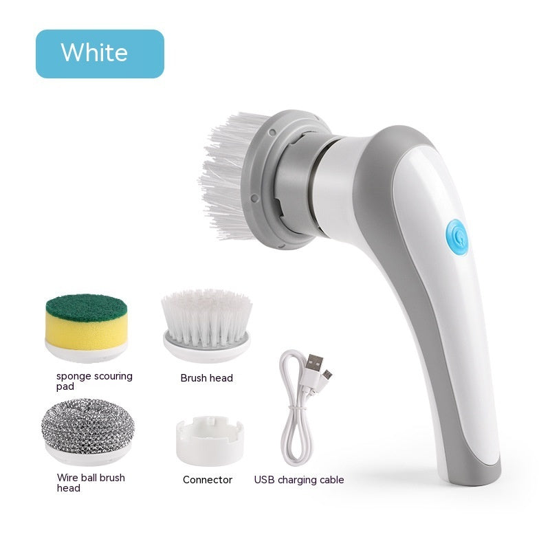 Electric Cleaning Brush 4 In 1 Spinning Scrubber Handheld