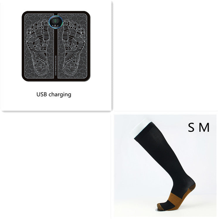 Ems Foot Massager Mat Tens Fisioterapia Electric Foot Cushion Blood Circulation Acupuncture Pad Foot Health Care Relaxation Pain