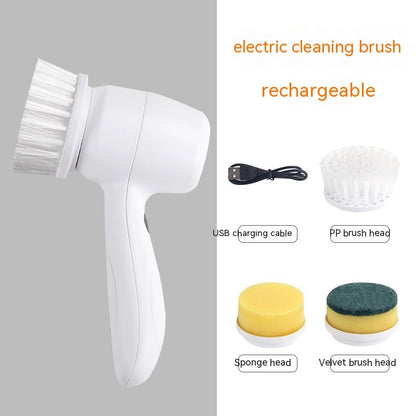 Electric Cleaning Brush 4 In 1 Spinning Scrubber Handheld