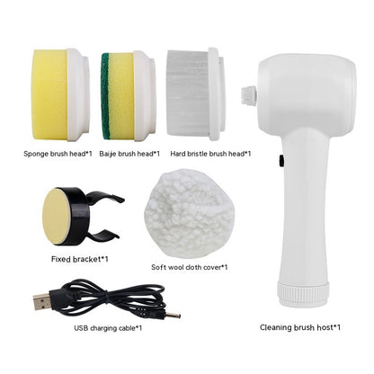 Electric Cleaning Brush 4 In 1 Spinning Scrubber Handheld